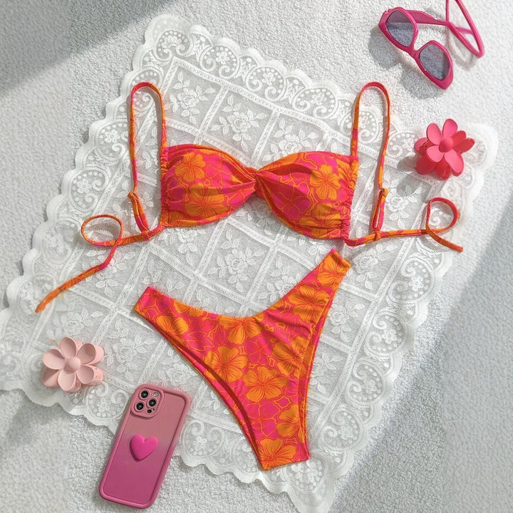 Damen Floral Bikini-Set Echo Archiv