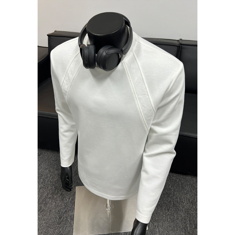 Herren Feinstrick-Sweatshirt mit Raglanärmeln und strukturierter Schulterpasse Echo Archiv