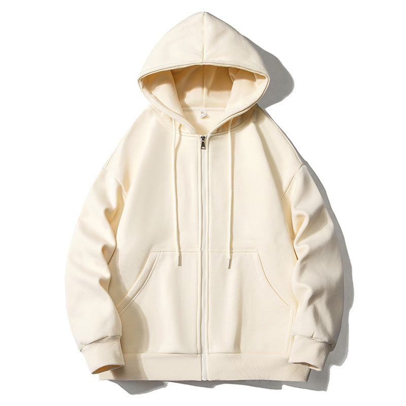 Herren Kapuzensweatjacke mit durchgehendem Reißverschluss, Oversize‑Schnitt und Raglanärmeln Echo Archiv