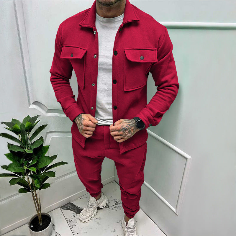Herren lässige Freizeitjacke mit Taschen Echoarchiv