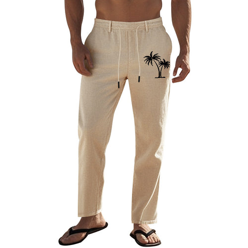 Herren Freizeithose mit Palmenmotiv Echoarchiv