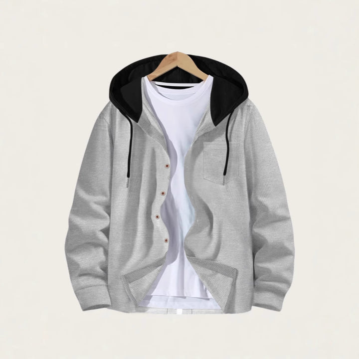 Herren lässige Kapuzenjacke mit kombiniertem Shirt Echoarchiv