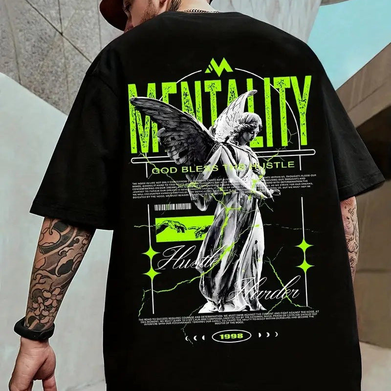 Damen T-Shirt mit künstlerischem Floral-Motiv und lässigem Schnitt Echo Archiv