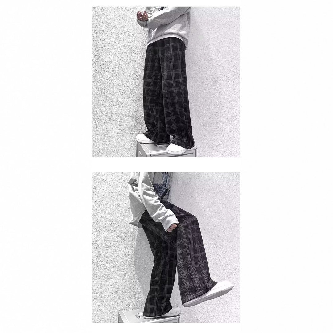 Damen Weit geschnittene Karohose Echo Archiv