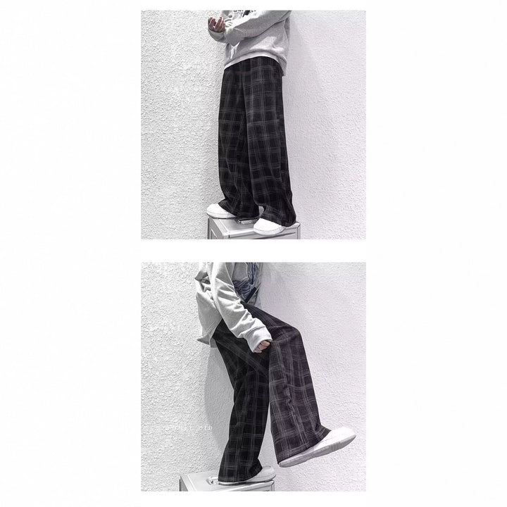 Damen Weit geschnittene Karohose Echo Archiv