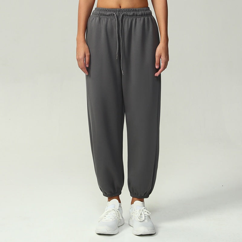 Damen nan atmungsaktive Performance-Joggerhose mit hohem Komfortbund, verstellbarem Kordelzug und elastischen Schlauchbündchen Echo Archiv