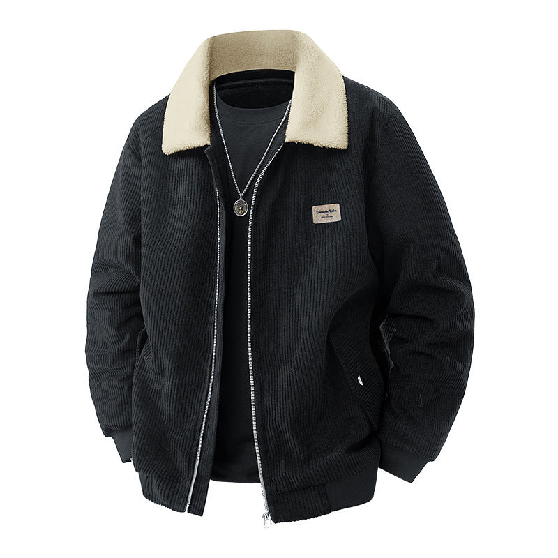 Herren modische Utility-Jacke mit Teddy-Kragen Echo Archiv