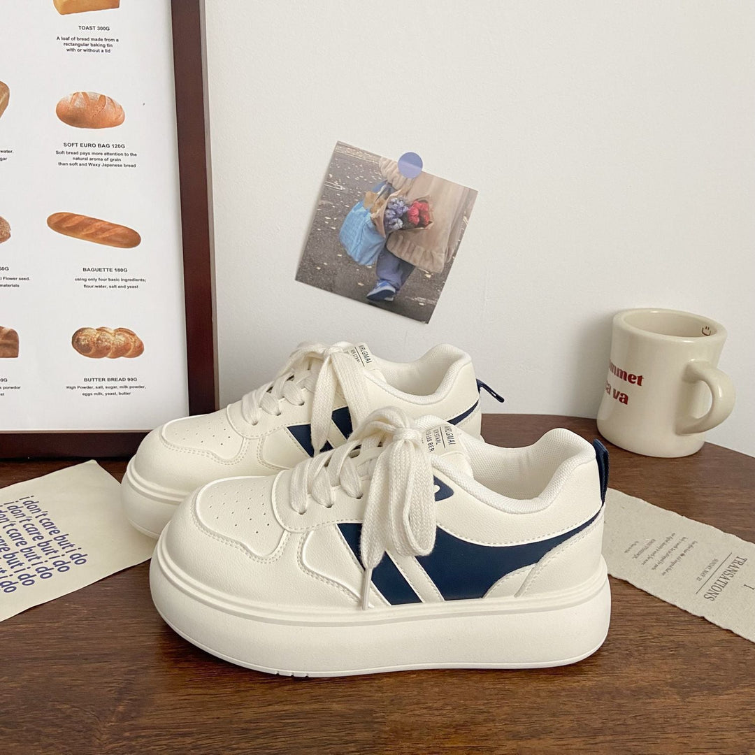 Damen modische Plateau-Sneaker mit stylischen Kontraststreifen Echo Archiv