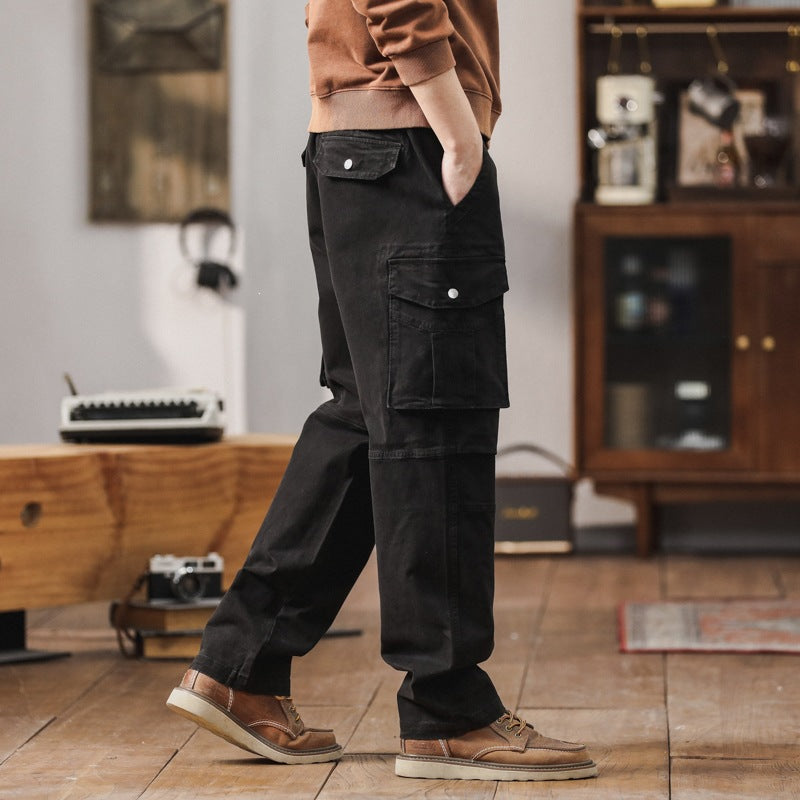 Herren Robuste Relaxed-Fit Cargohose mit verstärkten Knien und Mehrfach-Taschen Echo Archiv