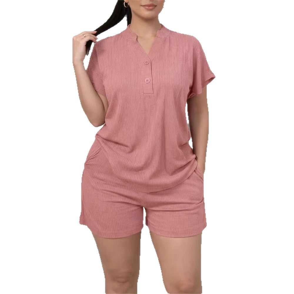 Damen Freizeit-Jumpsuit mit Knopfleiste und seitlichen Taschen Echo Archiv