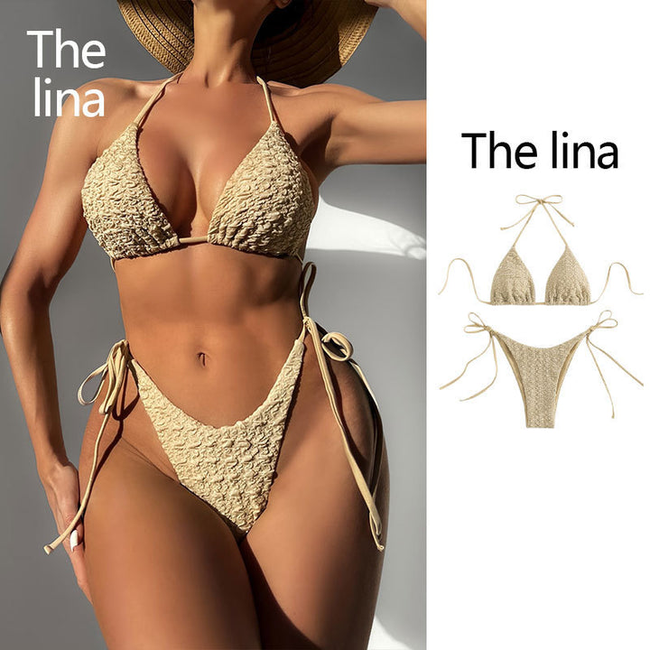 Damen Triangel-Bikini mit strukturiertem Design Echo Archiv