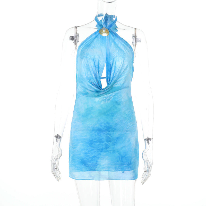 Damen Neckholder Minikleid mit elegantem Schnitt Echo Archiv