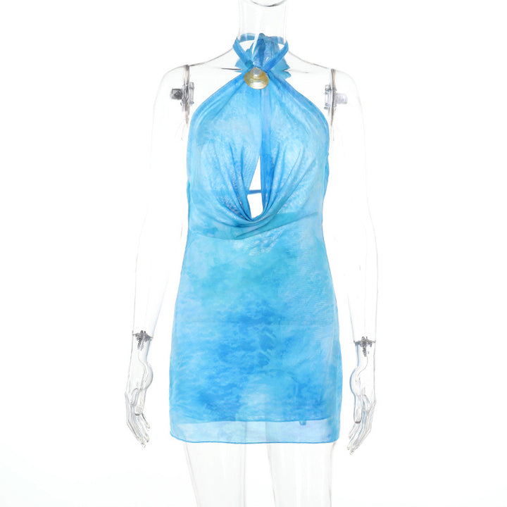 Damen Neckholder Minikleid mit elegantem Schnitt Echo Archiv
