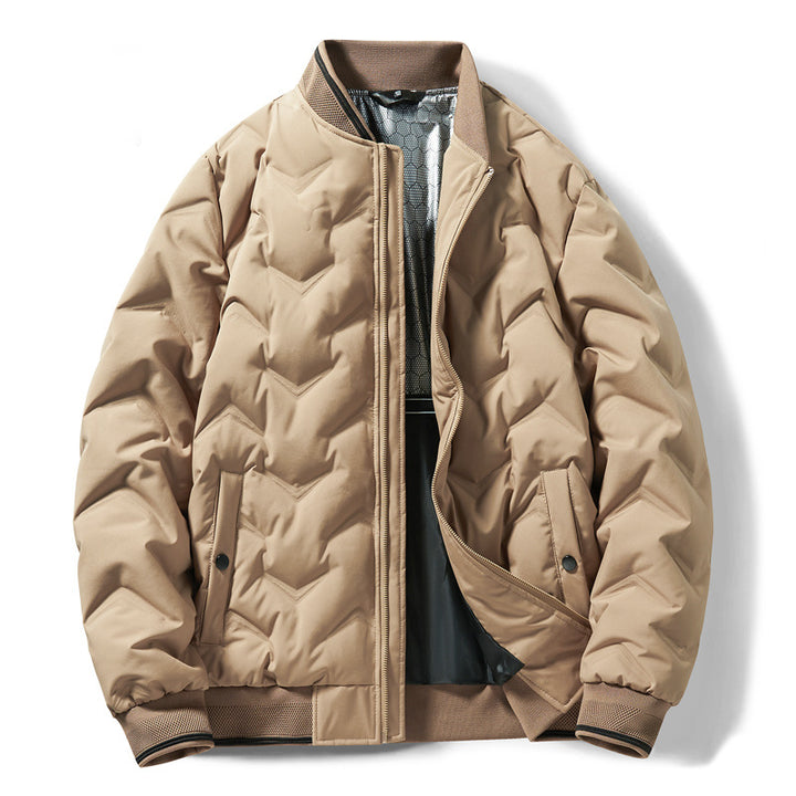 Herren gesteppte Winterjacke mit isolierendem Innenfutter Echoarchiv