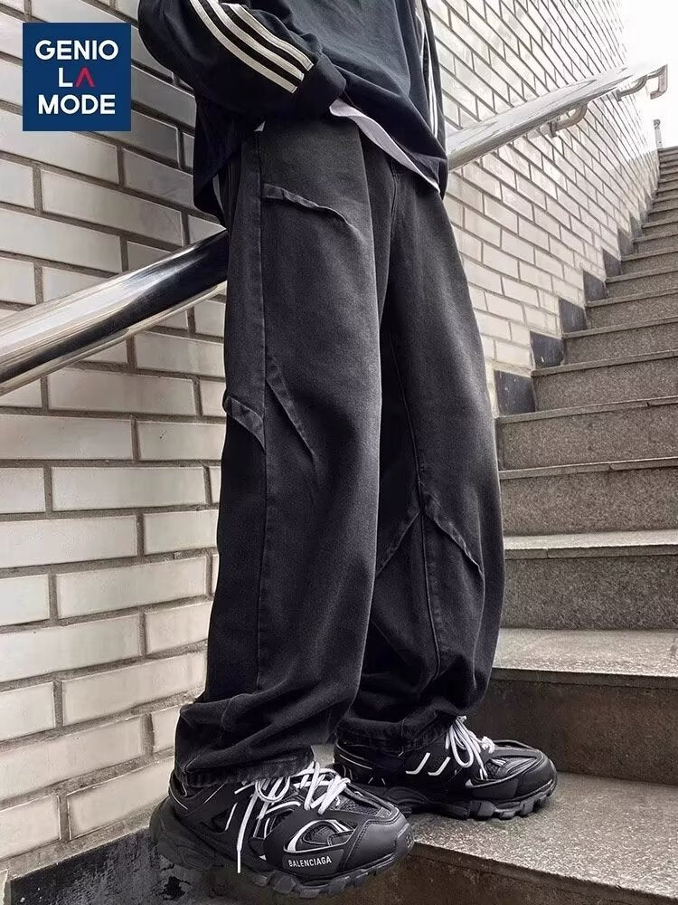 Herren Weitgeschnittene Cargo-Jeans Echoarchiv