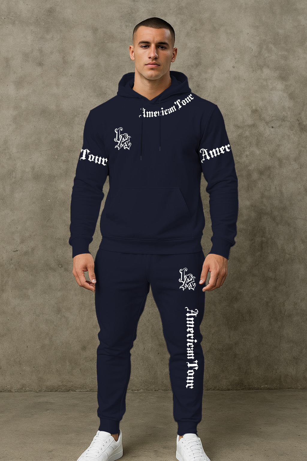 Herren Urbaner Hoodie und Jogginghose Set Echoarchiv