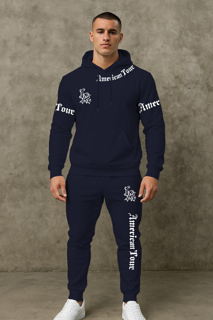 Herren Urbaner Hoodie und Jogginghose Set Echoarchiv