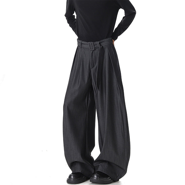 Damen Weite Paperbag-Hose mit hohem Bund, Falten und Taillengürtel Echo Archiv