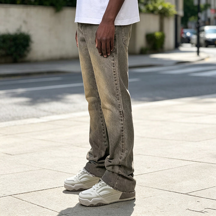 Herren Klassische Slim Fit Jeans Echoarchiv