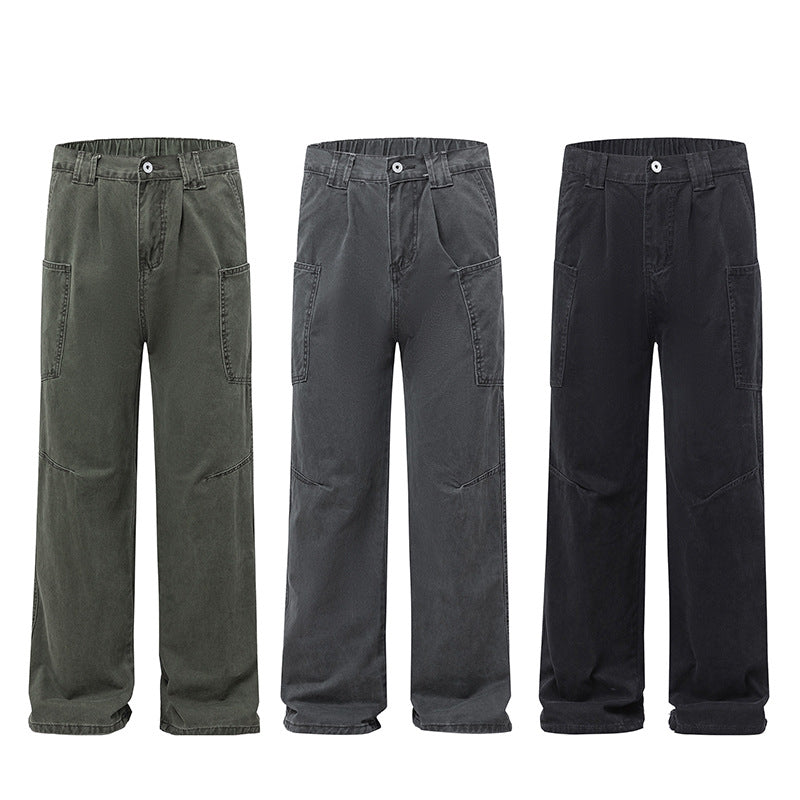 Damen Weit geschnittene Workwear-Hose im Baggy‑Stil mit großen aufgesetzten Fronttaschen Echo Archiv