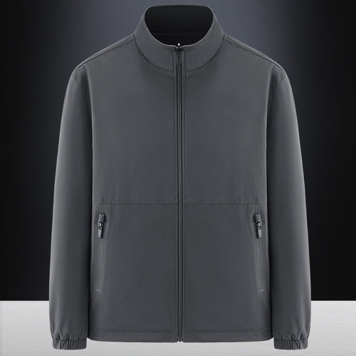 Herren Minimalistische technische Allwetter-Softshelljacke mit Stehkragen und wasserabweisenden Reißverschlüssen Echo Archiv