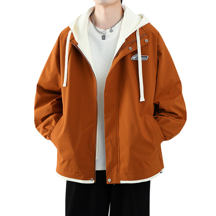 Herren Übergangsjacke mit Hoodie und praktischen Taschen Echoarchiv