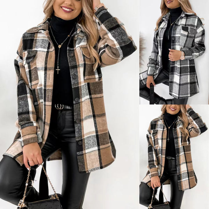 Damen Flanelljacke im Karomuster Echoarchiv