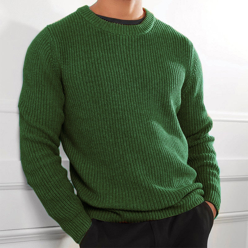 Herren Strickpullover mit strukturierter Oberfläche und Rundhalsausschnitt Echoarchiv