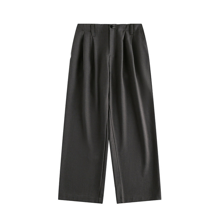 Damen Hochtaillierte weite Bundfalten-Hose mit geradem Bein Echo Archiv