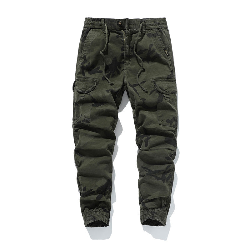 Herren Military-Style Cargo-Jogger aus Baumwollmix mit elastischem Tunnelzugbund und modularen Klappentaschen Echo Archiv