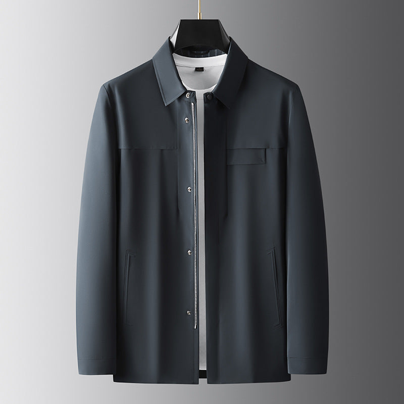 Herren modische Übergangsjacke mit praktischen Taschen und sportlichem Kragen Echoarchiv