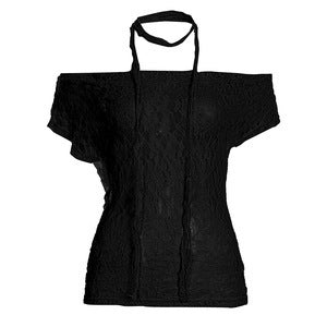 Damen Spitzen-Oberteil mit schulterfreiem Design und eleganter Schnürung Echo Archiv