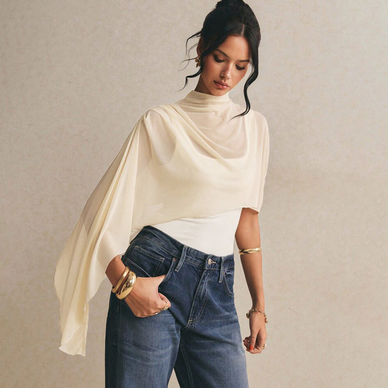 Damen Body mit elegantem Chiffon-Überwurf Echo Archiv