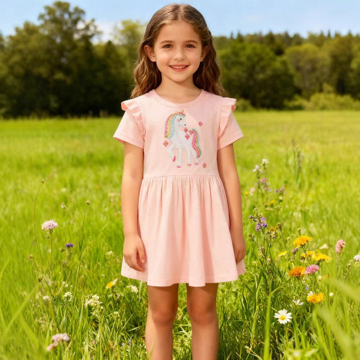 Mädchen Tüllkleid mit niedlichem Einhornmotiv Echo Archiv