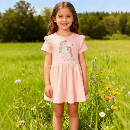 Mädchen Tüllkleid mit niedlichem Einhornmotiv Echo Archiv