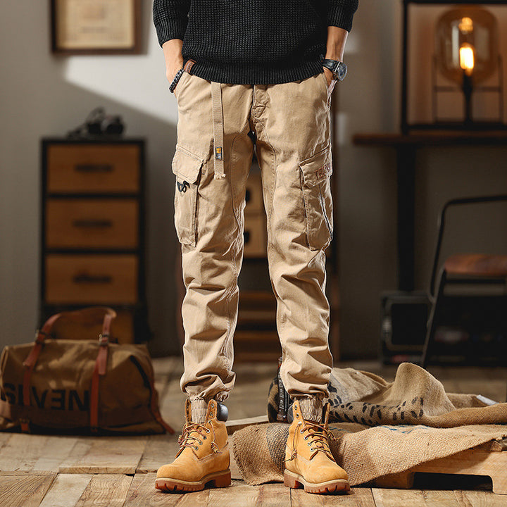 Herren Cargo-Joggerhose mit Multifachtaschen und elastischem Saum Echo Archiv
