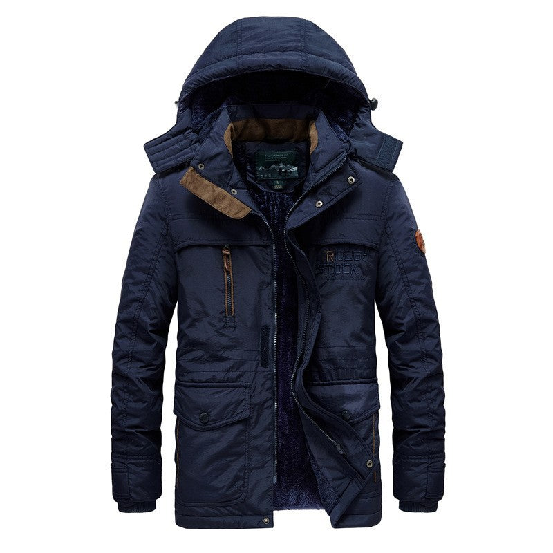Herren nan isolierte Kapuzenparka mit Sherpa-Innenfutter, winddichter Front und Multifunktions-Taschen Echo Archiv
