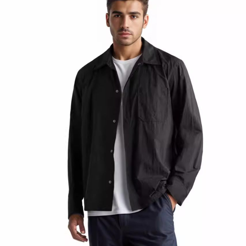 Herren leichte Freizeitjacke mit praktischem Druckknopfverschluss und modernem Schnitt Echoarchiv