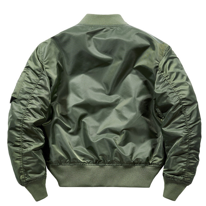 Herren Kurz geschnittener Flieger‑Blouson mit Nylonaußenlage und Rippbündchen – Brevano