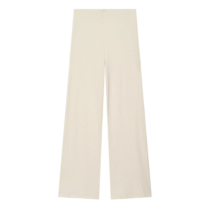 Damen Hochbundhose mit weitem Schnitt und lässiger Textur Echo Archiv