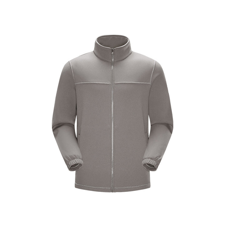 Herren Technische Fleecejacke mit hohem Stehkragen, durchgehendem Reißverschluss und elastischen Bündchen Echo Archiv