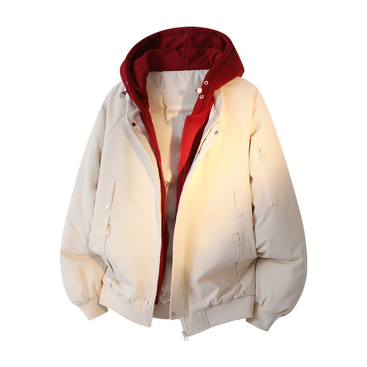 Herren Wasserabweisende Layering-Bomberjacke mit herausnehmbarer Kapuzen-Innenjacke Echoarchiv