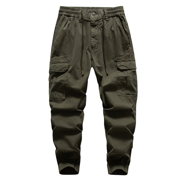 Herren Multifunktionale Cargo-Joggerhose mit Tunnelzugbund, Knieabnähern und Organizer-Taschen Echo Archiv