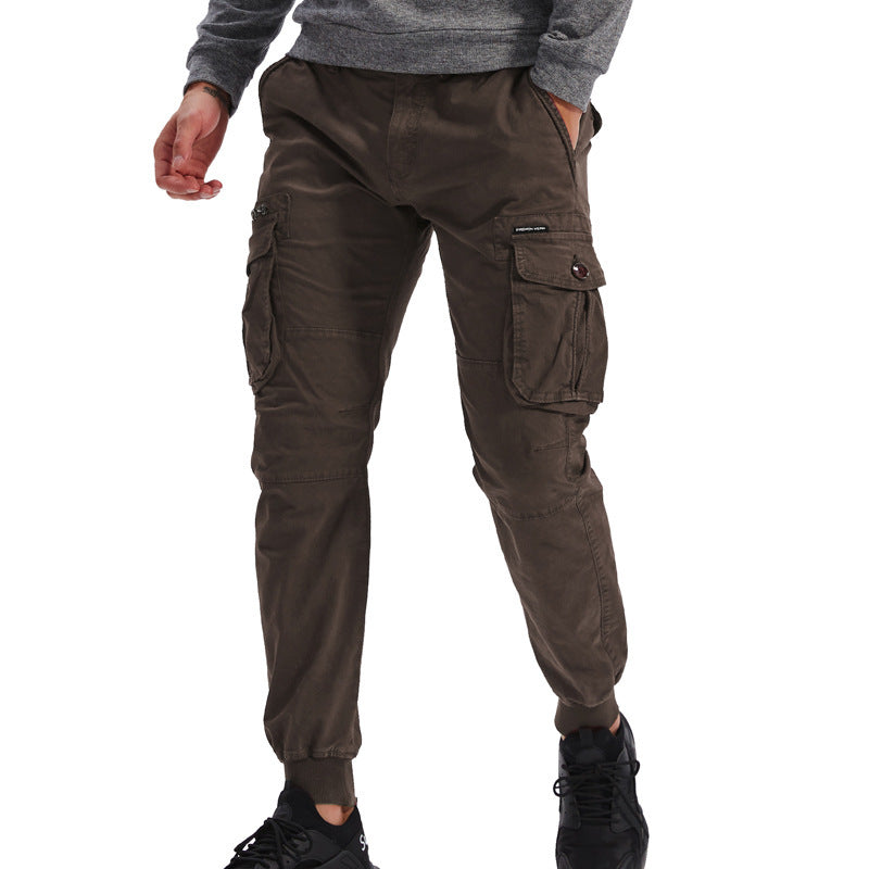 Herren Cargo-Hosen mit praktischen Taschen und elastischem Bund Echoarchiv