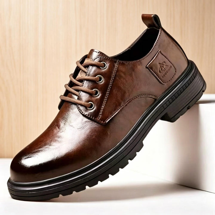 Herren Elegante Leder Schnürschuhe Echoarchiv