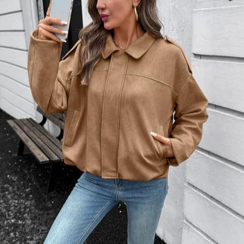 Damen Modische und luftige Oversized Jacke – Célinea