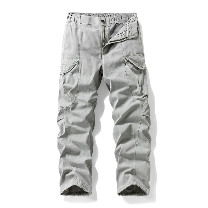 Herren Cargo-Hose im Utility-Look mit elastischem Bund und Knieabnähern Echo Archiv