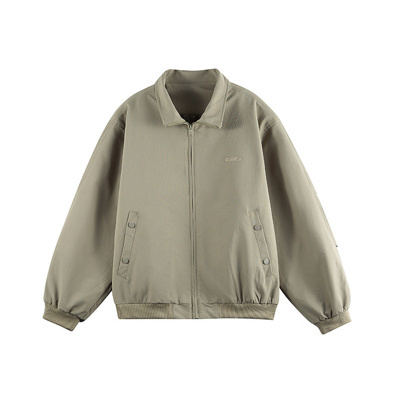 Unisex Oversize-Utility-Bomberjacke mit verdecktem Reißverschluss und elastischen Bündchen Echo Archiv
