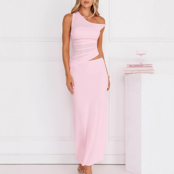 Damen Elegantes Wickelkleid mit asymmetrischem Design und Raffung Echo Archiv