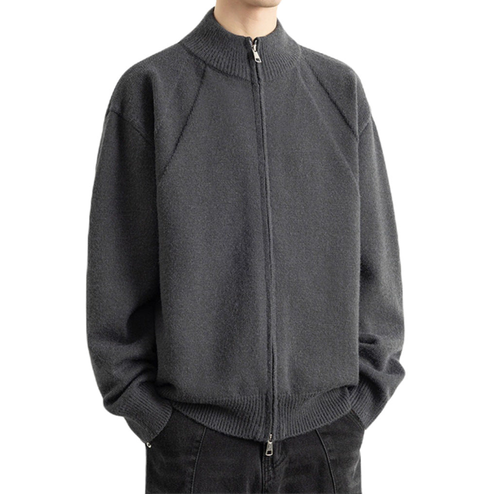 Herren Stilvolle Strickjacke mit Reißverschluss Echo Archiv